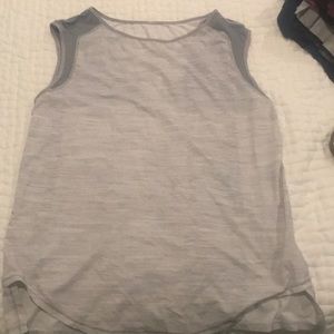 Gray Lululemon Muscle Tank top